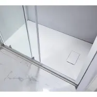 Linea Uno - Numa 120x90 cm - Mat wit - Douchebak - - 991174