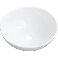 vidaXL Wastafel, wit, 28x28x10 cm, keramiek
