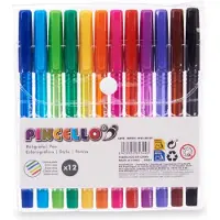 Pincello Balpennen - - Fluor - 12 stuks - Cadeautjes onder 10 euro