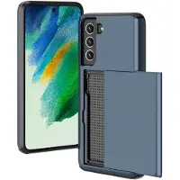 IMoshion Backcover met pasjeshouder voor de Samsung Galaxy S21 FE - Donkerblauw