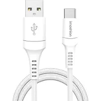 IMoshion Braided USB-C naar USB-A kabel - 2 meter - Wit