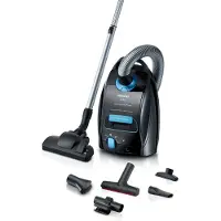 Siemens VSQ5X500 stofzuiger met zak, Q5.0 extreme stilte, zwart, kleur: zwart