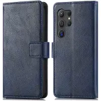 IMoshion Luxe Bookcase voor de Samsung Galaxy S24 Ultra - Donkerblauw
