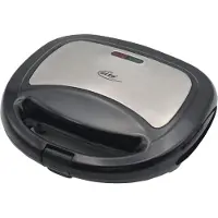 Elta roestvrijstalen sandwichtoaster, model ST-102, roestvrij staal/zwart