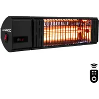 Vonroc Heater Volsini 2000W – Met afstandsbediening en LCD scherm | Zwart