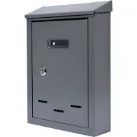VOREL Brievenbus SMALL met 2 sleutels - grafiet - 285x200x60 mm