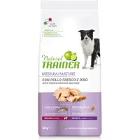 NATURAL TRAINER Natural Medium, volwaardig voer voor volwassen honden met kip - 12 kg