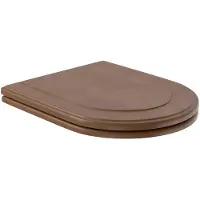Villeroy & Boch Hommage - WC-zitting met deksel, houten deksel, rvs scharnieren 9926K100