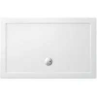 Crosswater Showertray douchebak 120x80x4cm rechthoek wit ST0R81200