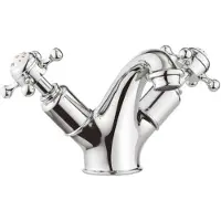 Crosswater Belgravia Wastafelkraan - laag - kruisgreep - zonder waste - chroom BL110DNC