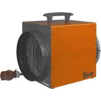Eurom Heat-Duct-Pro 9 kW | Elektrische werkplaatskachel met thermostaat 9000W - 332483
