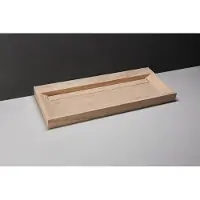 Forzalaqua Bellezza wastafel 120x50cm zonder kraangat travertin