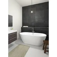 Riho Inspire Vrijstaand Bad 160x75cm - Acryl - Wit - Fall - Baden, Vrijstaande Baden - 8714148587911