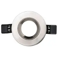 Interlight Frames MR16 GU10 | MR16 frame 90mm rond geborsteld chroom IP20