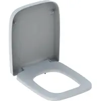 Geberit toiletzitting Renova Plan, compleet met scharnieren, MS, VC, met zachte sluiting en Quick Release System