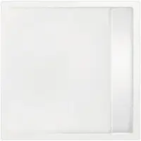 Beterbad Douchebak vierkant zelfdragend Easy Tray 80x80x5cm Wit Glans