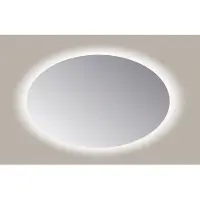 Sanicare Spiegel ovaal q-mirrors 140x90 cm pp geslepen led cold white zonder sensor