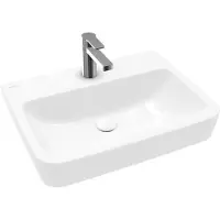 Villeroy & Boch O.novo wastafel onderzijde geslepen 60x46cm m.1 kraangat wit 4A416L01