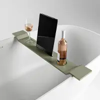 Mondiaz Easy Badplank - 12.5x86x4.2cm - Solid surface - Army mat M80182Army