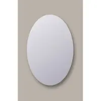 Sanicare Spiegel Ovaal Q-Mirrors 120x80 cm PP Geslepen Incl. Ophanging