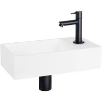 Differnz Fonteinset Solid Recht Mat Zwart