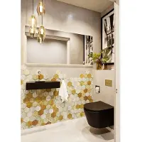 Mondiaz Fontein tyne 60 cm solid surface positie links zonder kraangat urban