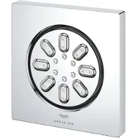 GROHE Rainshower Zijdouche - 2 straalsoorten - 8.9x8.9cm - vierkant - chroom 26802000