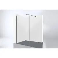 Best design Inloopdouche Dalis Moya 700mm 8mm Nano Glas Gunmetal