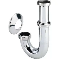 Viega Sifon 1.1/4inch met rozet Messing Chroom 125073