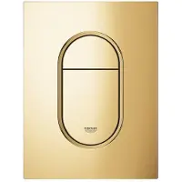 GROHE Arena Cosmopolitan S Bedieningspaneel Toilet - Verticaal - Dual Flush - Cool sunrise (glanzend goud) - Slank formaat