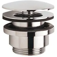 Raminex Wastafelafvoerplug 5/4" met Cilindrische Adapter Chroom met Vaste Plug