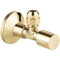 GROHE hoekstopkraan knel 1/2x3/8 m. metalen greep cool sunrise