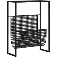 vidaXL Tijdschriftenrek 35x15x45 cm staal zwart
