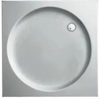Plieger Douchebak Luxury Kunststof Acryl Vierkant Met Ronde Inzet 90x90x9cm Wit