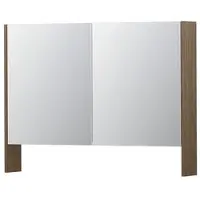 Ink SPK3 Spiegelkast 2 Deuren - 100x74cm - Zuiver Eiken - Spiegels, Spiegelkasten - 8718835090753