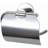Best design Rome toiletrolhouder met klep chroom