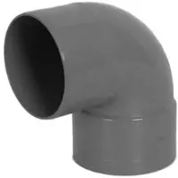 Dyka Bocht Kort 90Gr Mof/Spie 110 Pvc Gr