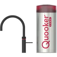 Quooker Fusion round zwart met Combi+ reservoir