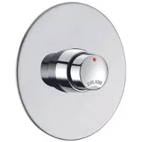 Delabie Temposoft 2 zelfsluitende douchemengkraan voor inbouw soepele bediening zelfsluitend na 30 sec lichaam in massief messing 749428