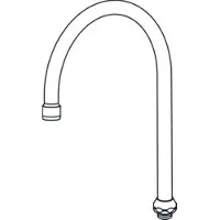 Ideal standard IS U-Bovenuitloop B960181Aa 200mm - Chroom
