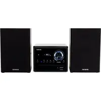 Aiwa MSBTU-300, Mini-audiosysteem voor thuisgebruik, zwart, 1 schijf, voorkant, 20 watt, 2-weg