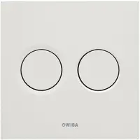 Wisa Luga luga bedieningsplaat dualflush Wit
