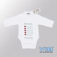 Vib - Rompertje (overslag) Luxe Katoen - Baby Rules (Wit) - Babykleertjes - romper - rompertjes - rompertjes met tekst - baby cadeau - baby aankondiging - overslagromper
