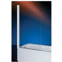 Plieger Royal badklapwand 6mm glas 68x140cm chroom profiel en helder glas