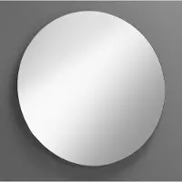 Royal plaza Merlot spiegel 100x100cm zonder verlichting rond Glas Zilver 12994