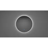 Wiesbaden Ronde Spiegel Novi met LED, Dimbaar 60 cm Mat Zwart