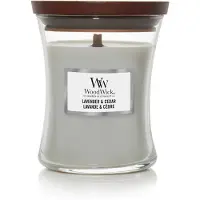 Woodwick Hourglass Medium Geurkaars - Lavender & Cedar - 60 branduren