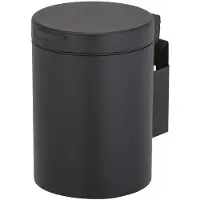 Geesa Hotel wandafvalemmer 17.5x24x23cm 3L zwart mat 9164406