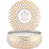 Voluspa Maison Blanc Italian Bellini 3 Wick Tin Candle Geurkaars - 340gr