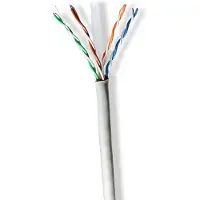 Nedis Netwerk Kabel Rol | CAT6 | Solid | U/UTP | CCA | 305.0 m | Binnenshuis | Rond | PVC | Grijs | Trekdoos - CCBG8520GY305S